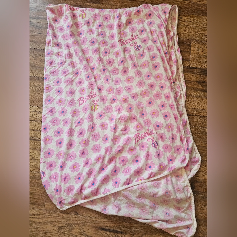 Barbie twin flat sheet